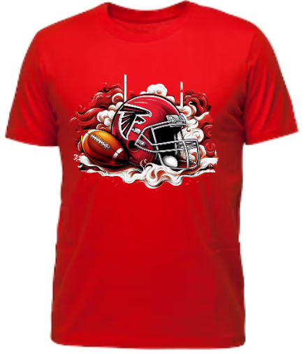 Falcons Football Helmet T-Shirt