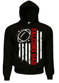 Falcons Flag Football Dad Hoodie