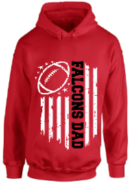 Falcons Flag Football Dad Hoodie