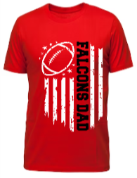 Falcons Football American Flag Dad