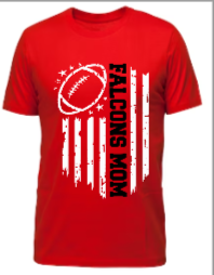 Falcons American Flag Football Mom T-Shirt