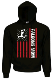 Falcons Cheer Mom Flag Hoodie