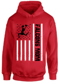 Falcons Cheer Mom Flag Hoodie