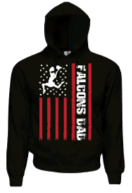 Falcons Cheer Dad Flag Hoodie