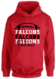 Falcons Half Football Hoodie