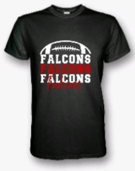 Half Football  Falcons T-Shirt