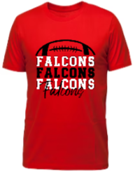 Half Football  Falcons T-Shirt