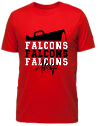 Half Megaphone Alsip Falcons T-Shirt