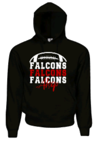 Alsip Falcons Half Football Hoodie