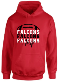 Alsip Falcons Half Football Hoodie