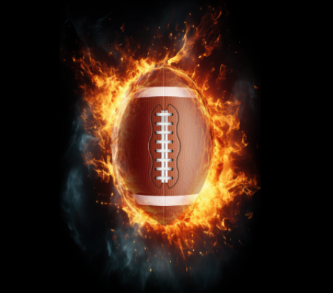 Football Flame Tumbler