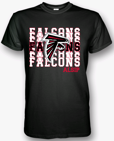 Falcons effect with Logo  T-Shirt