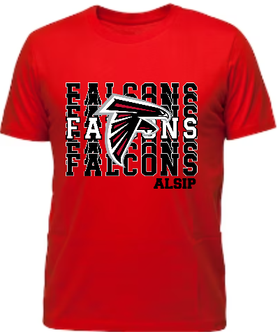 Falcons effect with Logo  T-Shirt