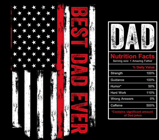 Best Dad Ever Tumbler Design