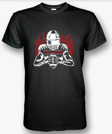 Alsip Football Flame Shirt