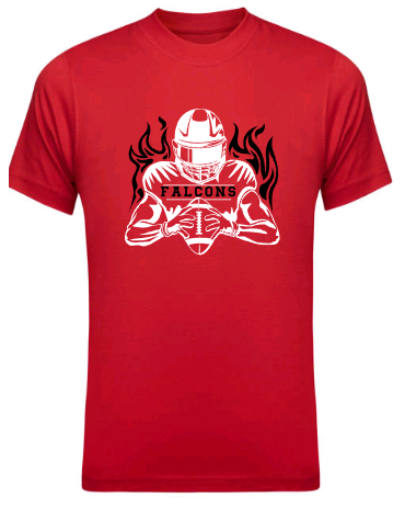 Alsip Football Flame Shirt