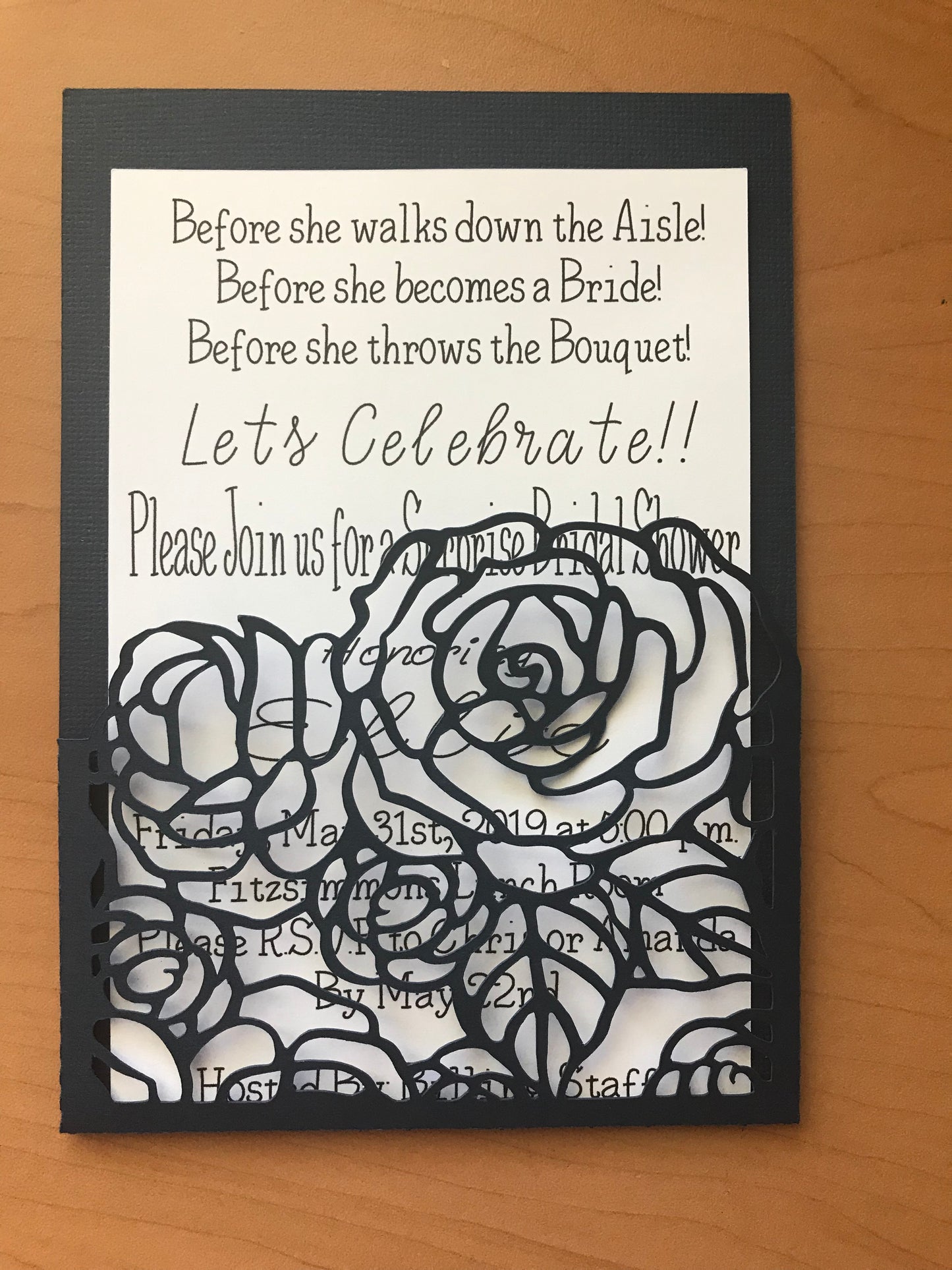 Bridal shower invitations