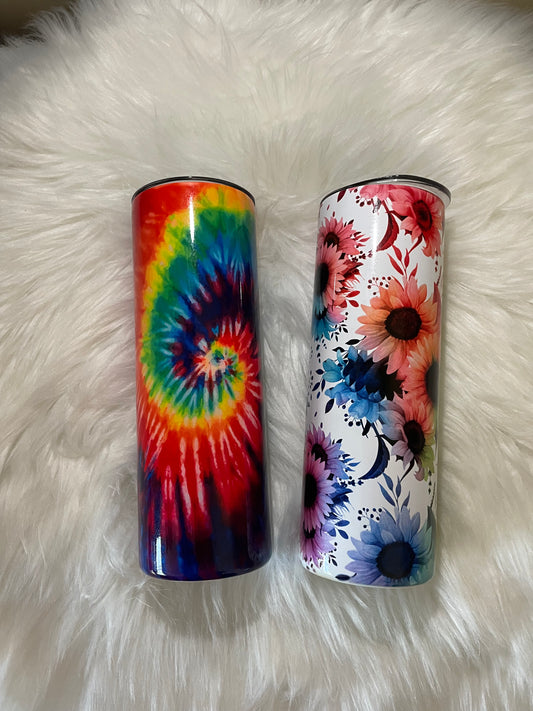 Tie dye tumbler